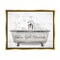 Stupell Industries Relax Soak Unwind Bathtub Framed Floater Canvas Wall Art